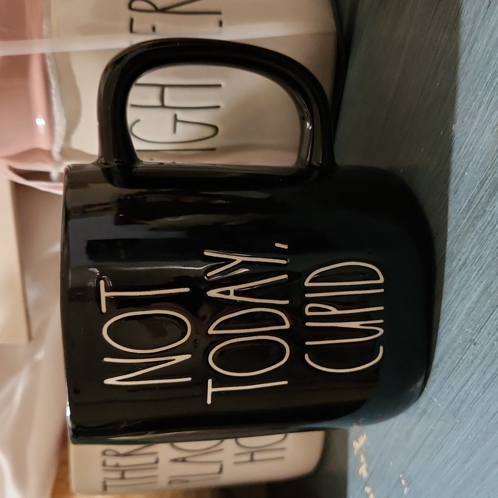 CLOSING UP SHOP!!!!  Rae Dunn "Not Today, Cupid" Artisan Collection Mug